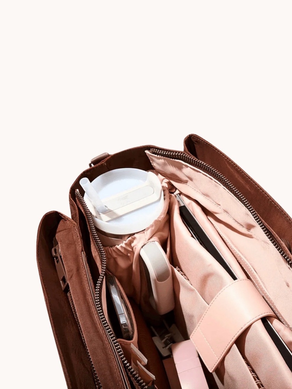 Poppy & Peonies Daily Tote Espresso - Picture 6 of 9